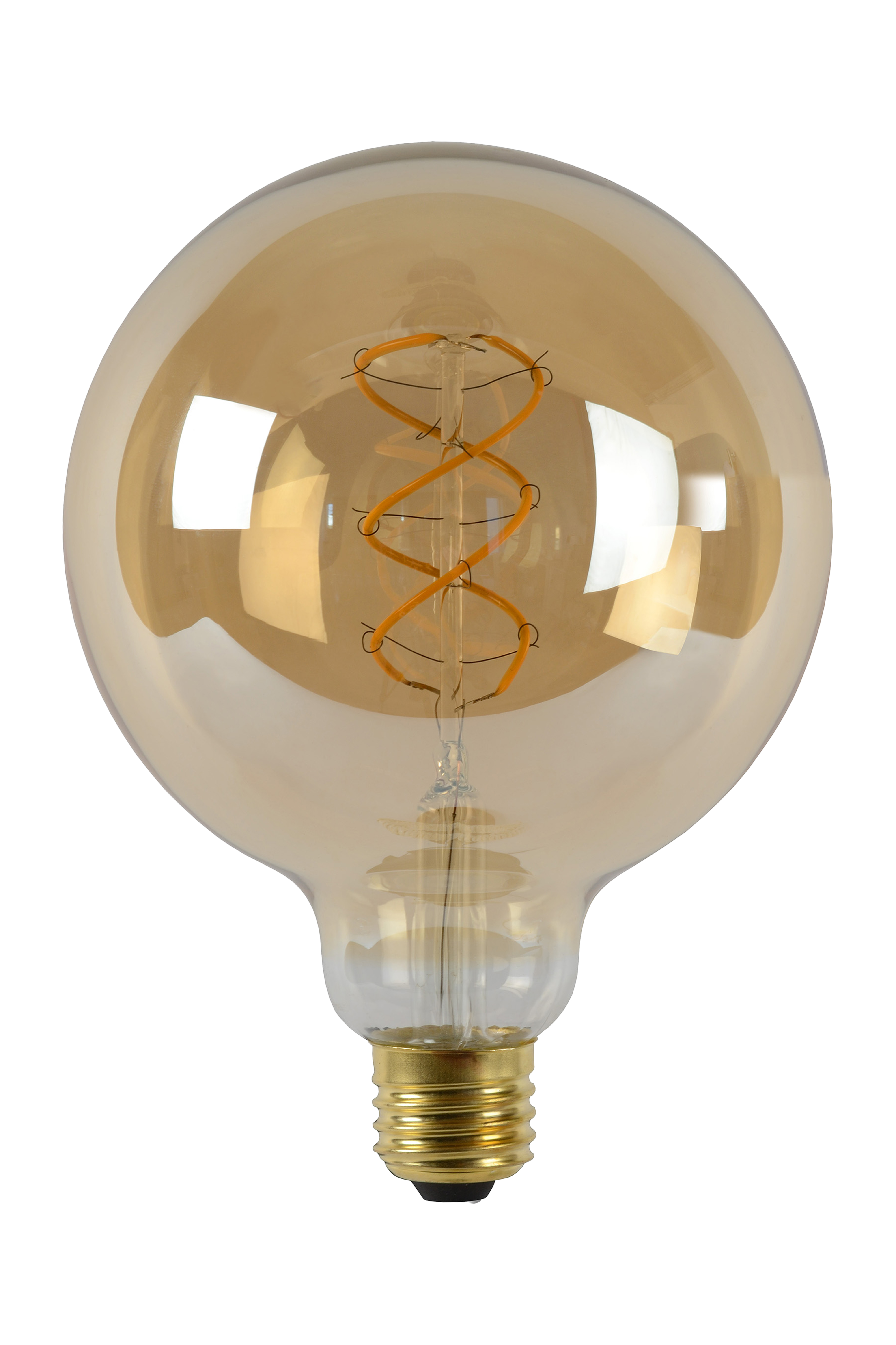 Lucide G125 Filament bulb 12 5 cm LED Dim. E27 1x4 9W